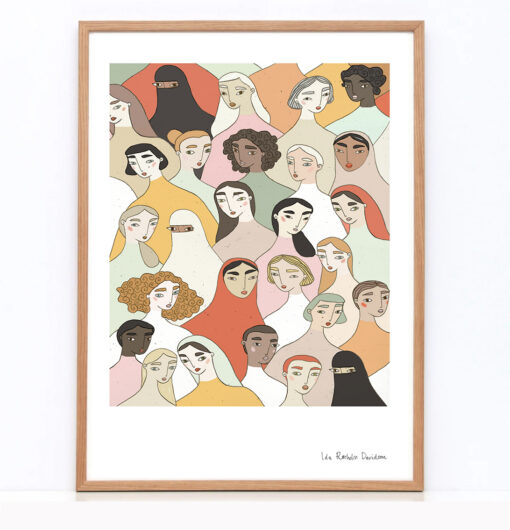 iamida - Illustration A4 - We Are All Sisters