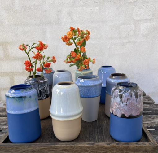 Trine Rytter - Vase - Lille, blå kontrast