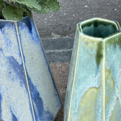 Jette Löwen Dahl - Marmoret vase - Høj