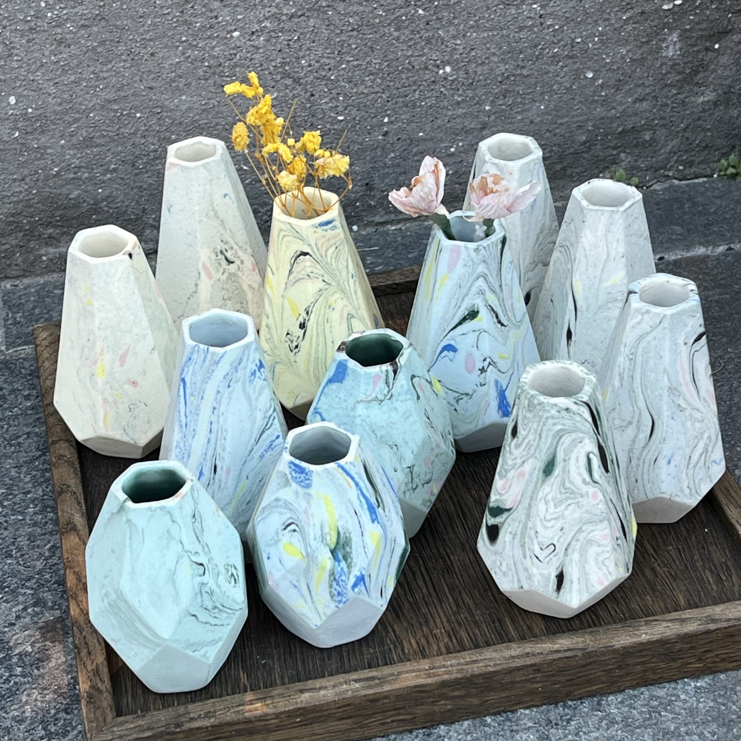 Jette Löwen Dahl - Marmoret vase - Lille