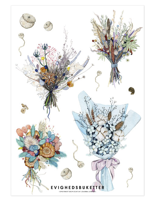 Joanna Jensen - Evighedsblomster - Kunsttryk