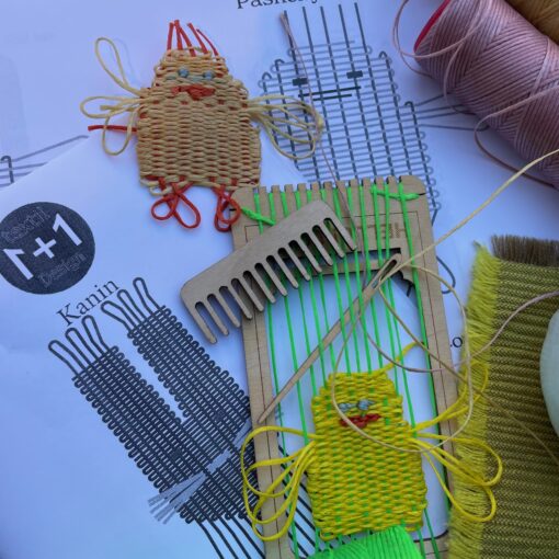 Vævet påske kylling - DIY sæt med garn