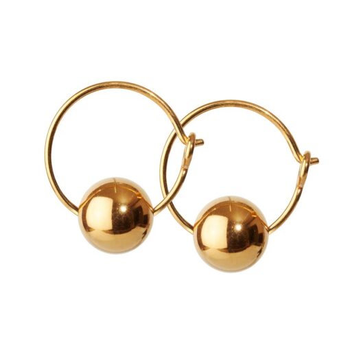 SCHERNING - Lux Hoop øreringe - Gold