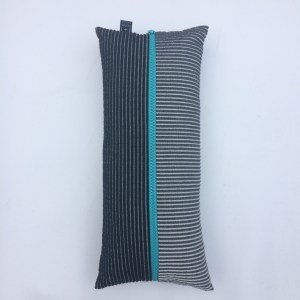 Oblong pillow blue