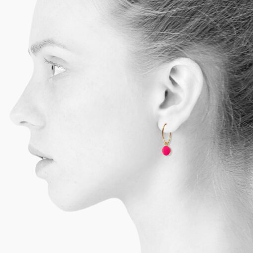 SCHERNING SPOT ørering i pink model billede