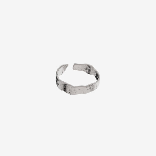Grundled ring i sølv