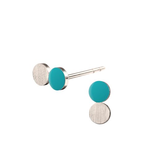 SCHERNING - Spot Dotty ørestikker - Aquamarine