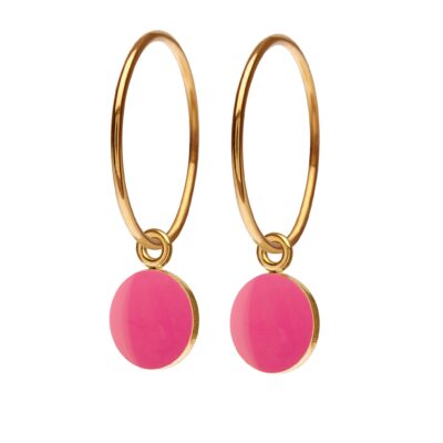 SCHERNING SPOT ørering i pink