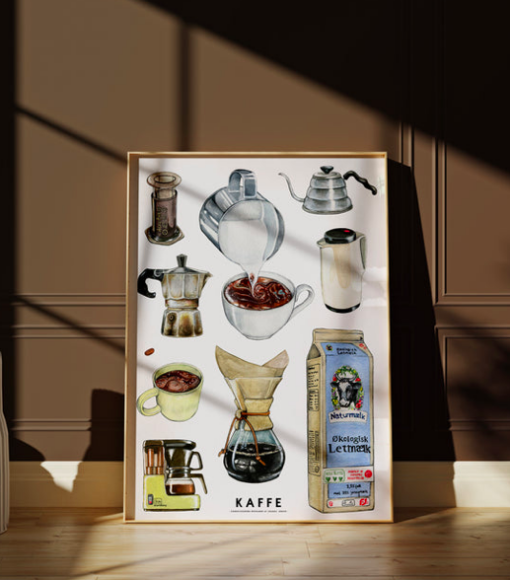 Joanna Jensen - Kaffe Plakat - A3