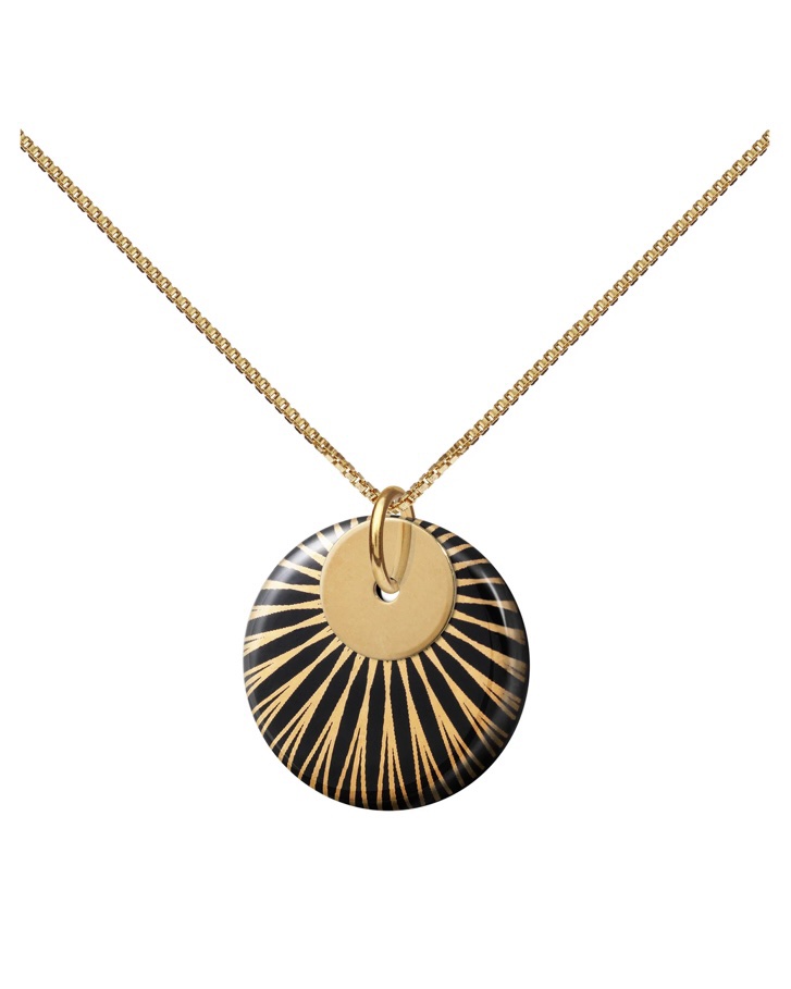 SCHERNING - Splash Duo halskæde - black