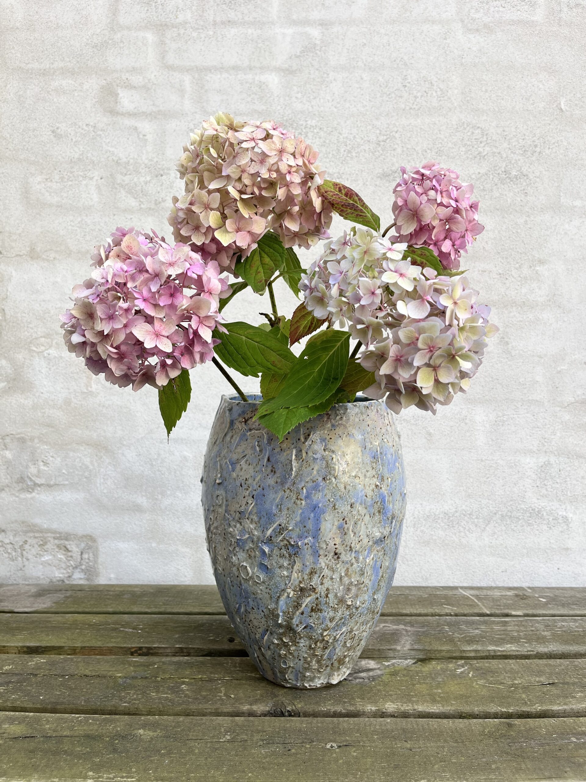 Bjarni Sigurdsson - Gulvvase, unika - Mellemblå