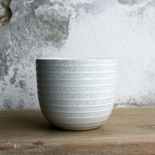 Mia Maya Design - Kaffekop med Glasurstriber