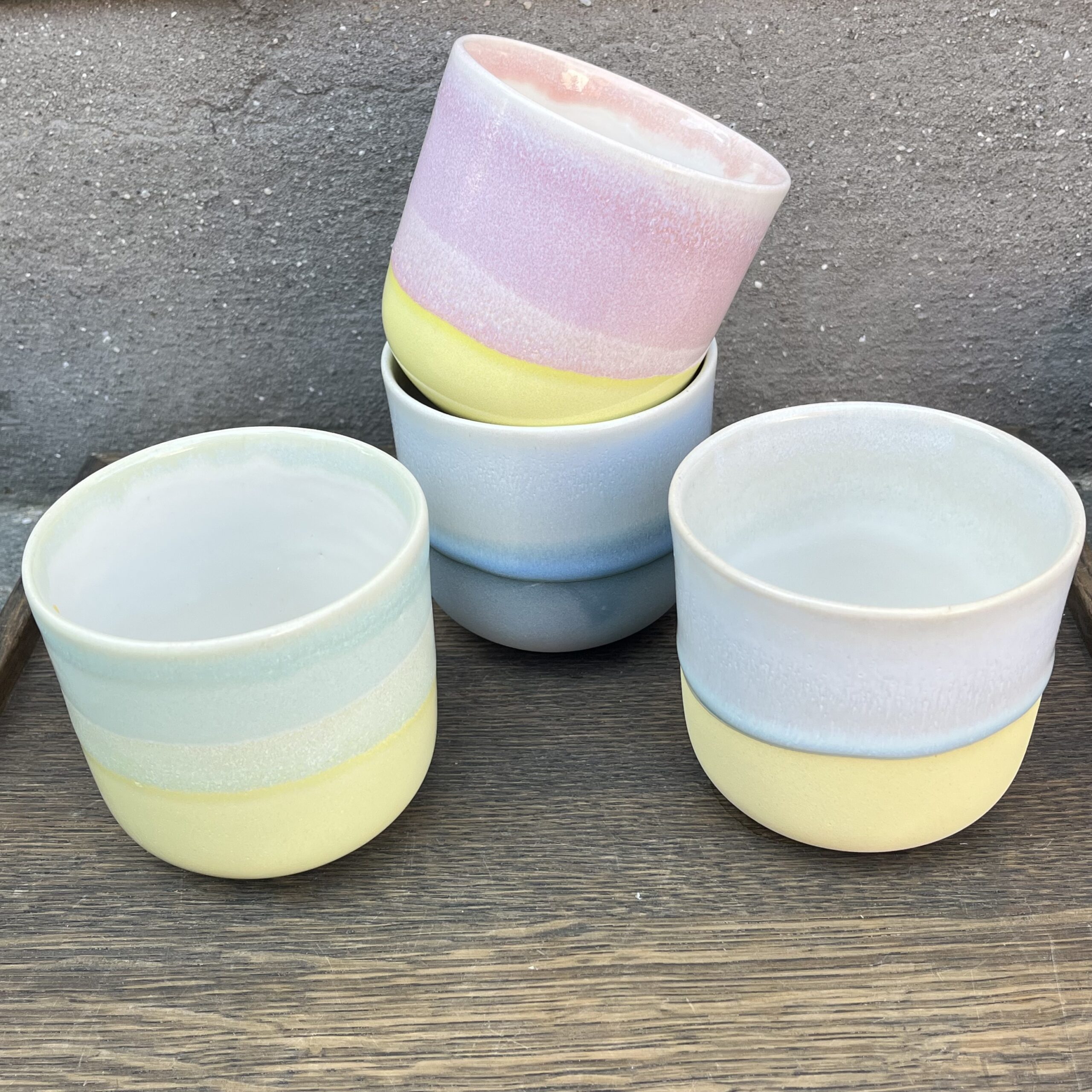 Louise Mathiessen - Kop (lille – lyserød, gul, blå og grøn)