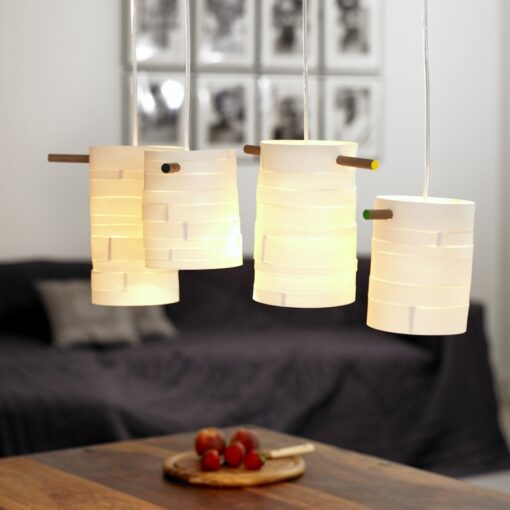 Alikka Garder Petersen - Porcelæns pendler ”Båndlampe”