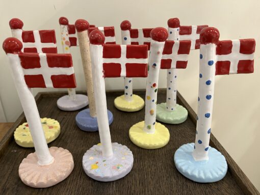 TheClayPlay - Flag (mellem 14 -18 cm)