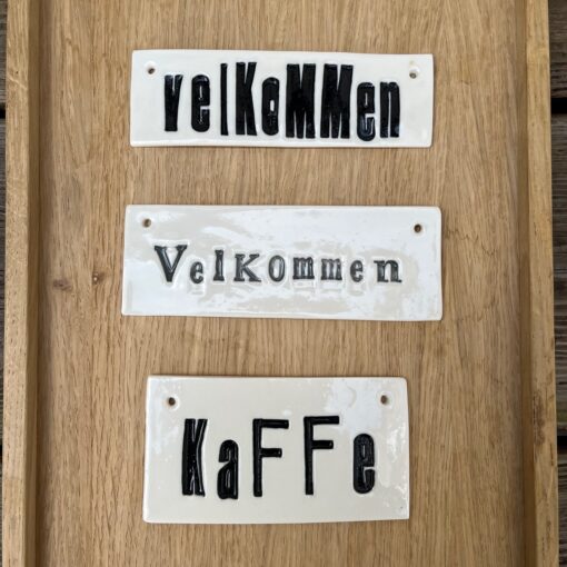 Hald Keramik - Velkomstskilte