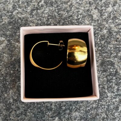 Miss-cantik - Chunky forgyldte øreringe