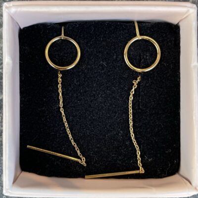 Miss-Cantik - Round Golden øreringe