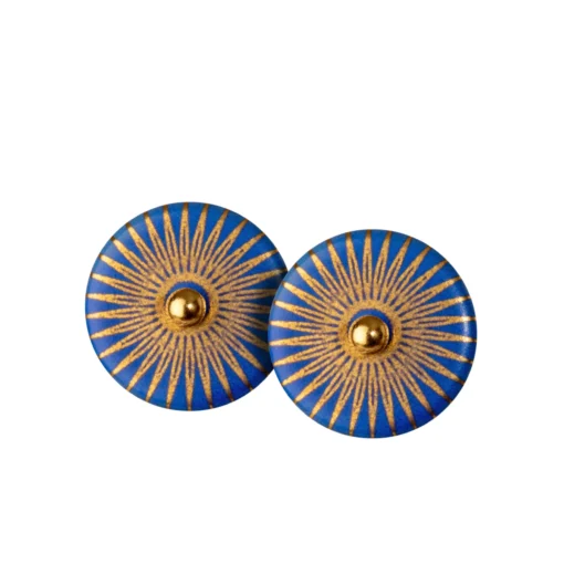SCHERNING - SPLASH ørestikker ROYAL BLUE/GOLD