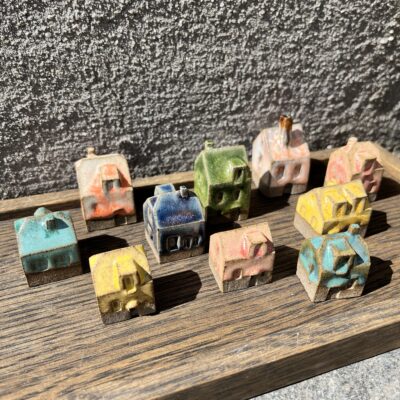 Keis og Fiedler - Håndlavede huse store 225,-kr