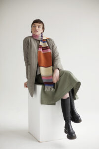 Scarf_Lambswool Stripe_Strathay Amber_72 11746