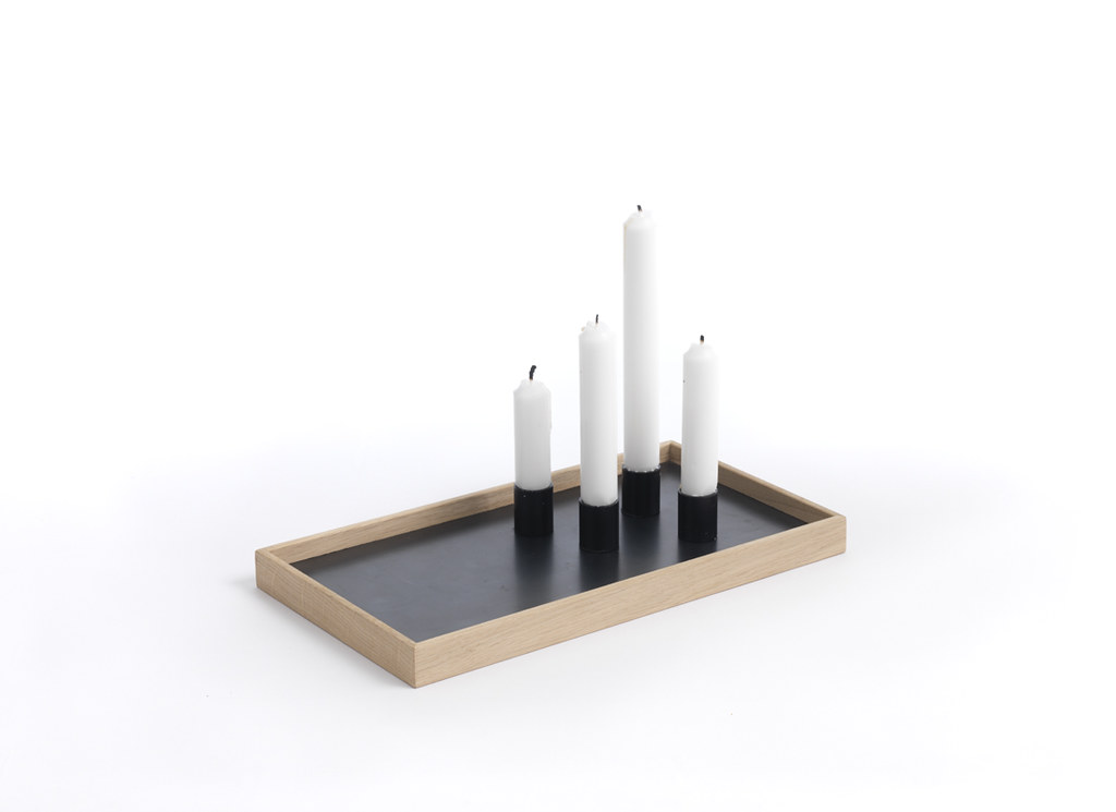 the oak men candle tray lys eg