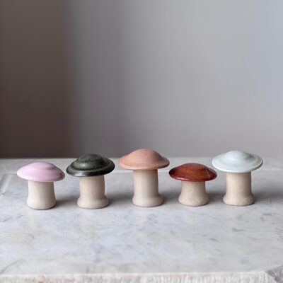 Julie Damhus - Svamp - mint, pink, grøn, brændt og flat white