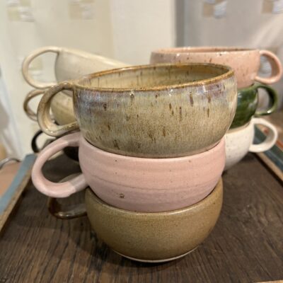 Vang Keramiske Værksted- Store Thekopper med hank