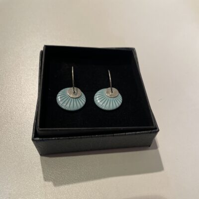 SCHERNING - Splash Duo øreringe - Aqua/silver