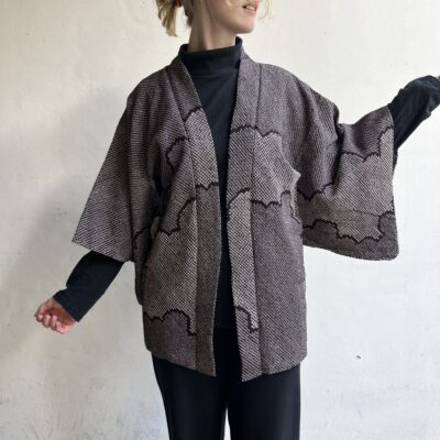 Pia Brask Bagkant - Kimono (grå shibori)