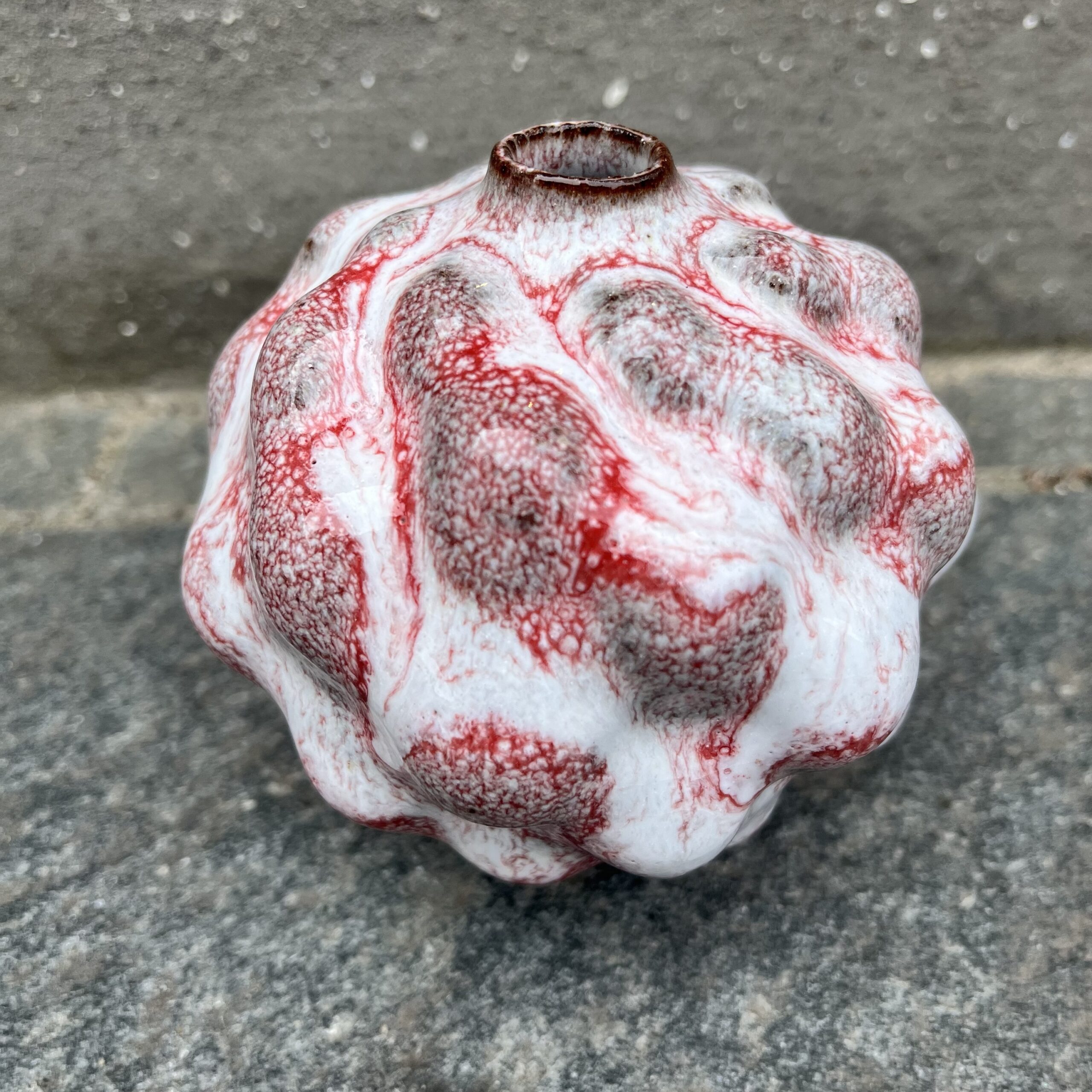 Rikke Elgaard - Lille vase i forskellige glasur farver