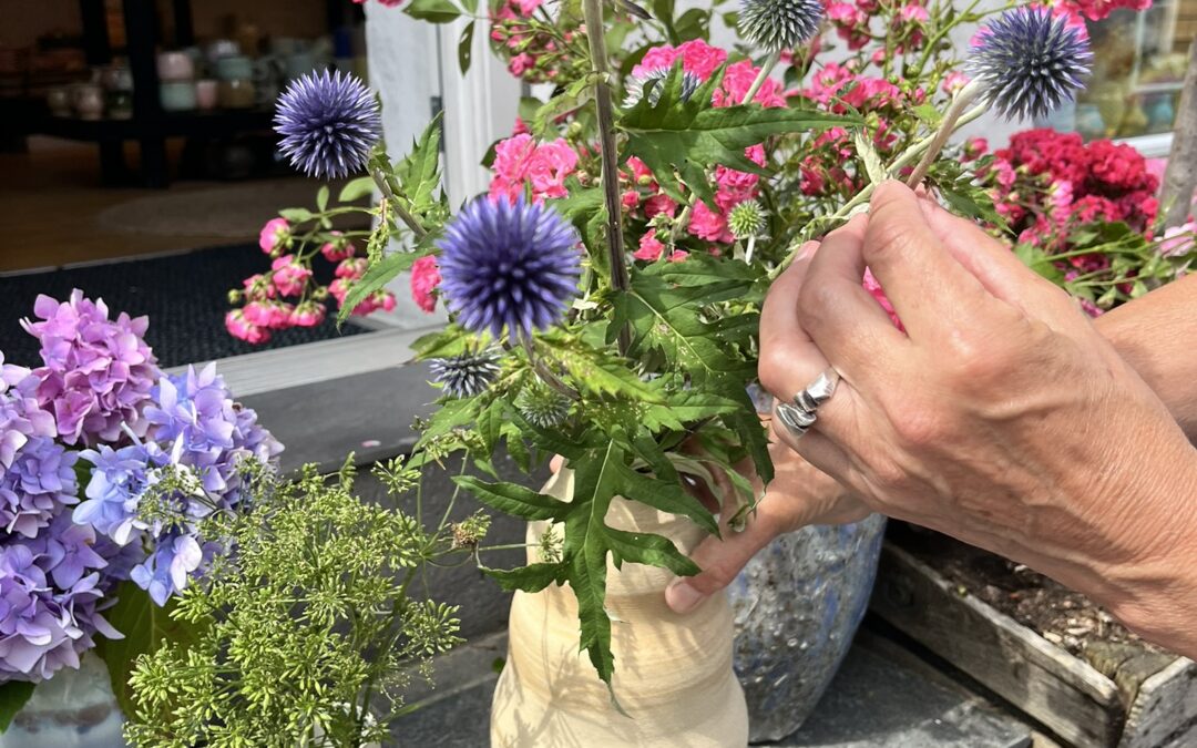 Sensommerstemning i butikken i Aarhus, med unikt smukt kunsthåndværk