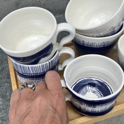 Andersen Keramik kopper med hank - Røjal Ringkøbing