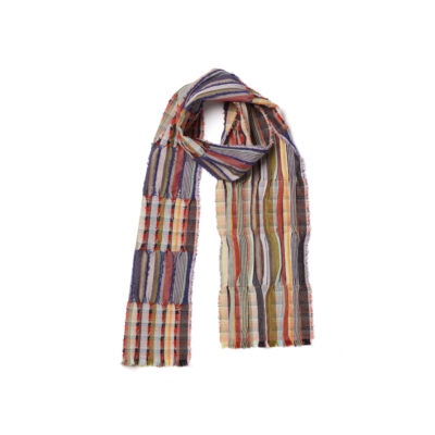 Wallace#Sewell - Peonia Regatta tørklæde (Mid blue)