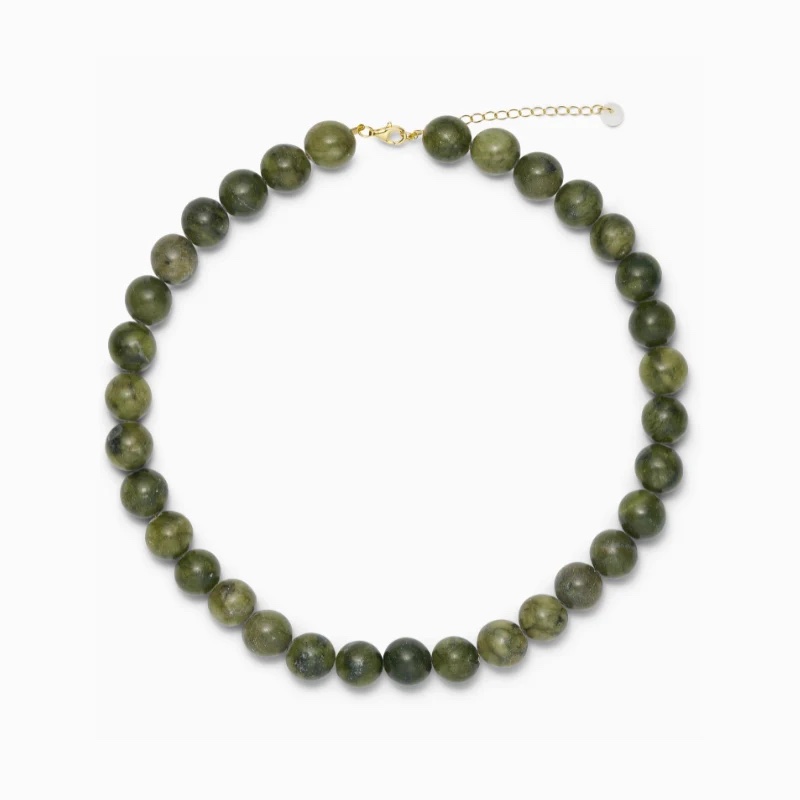 Soi - Chunky Southern Jade - Krystal halskæde - Grøn