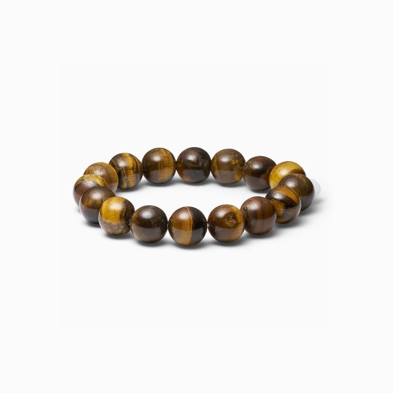 Soi - Chunky Tiger Eye- Krystal armbånd - brun