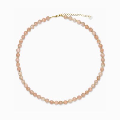 Soi - Sunstone - Krystal halskæde - lyserød