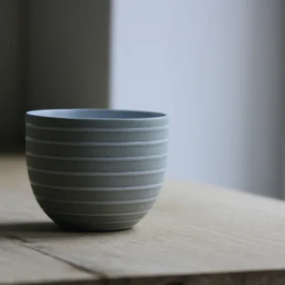 Mia Maya, Espresso Cup, Double shot, Stone Blue/Stripes (75 ml)