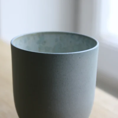 Mia Maya Design - Kaffe kop, Stone Blue w/ crystal glaze (200 ml)