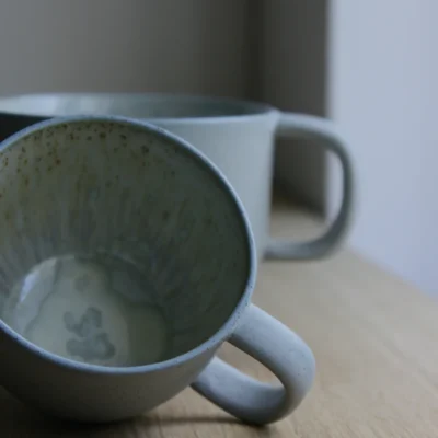 Mia Maya Design, Mug with handle, Stone Blue w/Crystal glaze (250 ml)