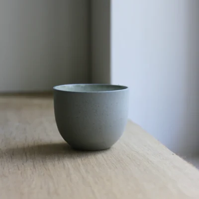 Mia Maya, Espresso Cup, Double shot, Stone Blue w/ crystal glaze (75 ml)