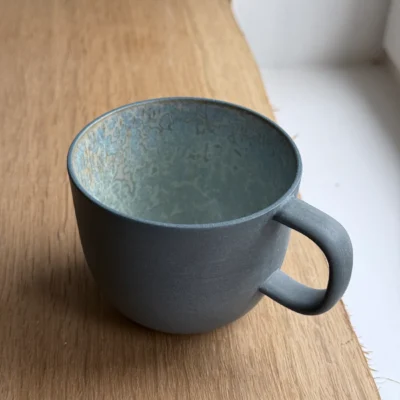 Mia Maya Design, Mug with handle, Petrol Blue w/Crystal glaze (250 ml)