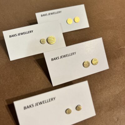 Baks Jewellery - Forgyldt Sølv Øreringe