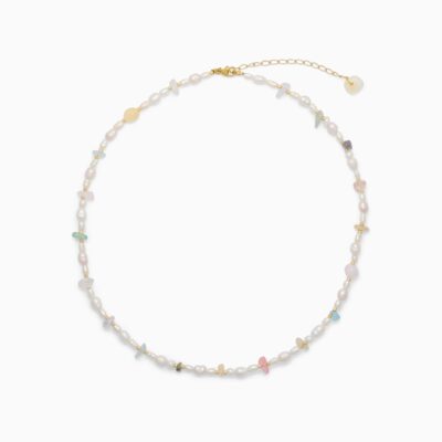 Soi - Tourmaline med Ferskvandsperler - Krystal halskæde