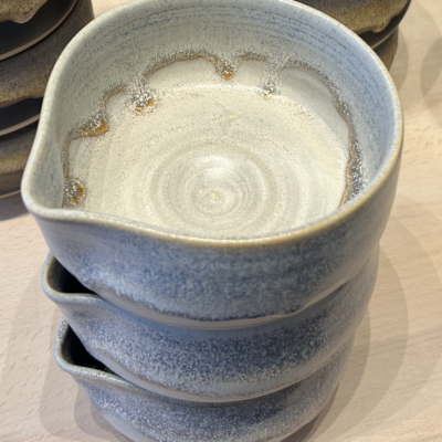 Signe Schmidt - Keramik - Matchaskåle m. hældetud - Blå