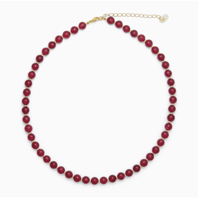 Soi - Rød Jade - Krystal halskæde