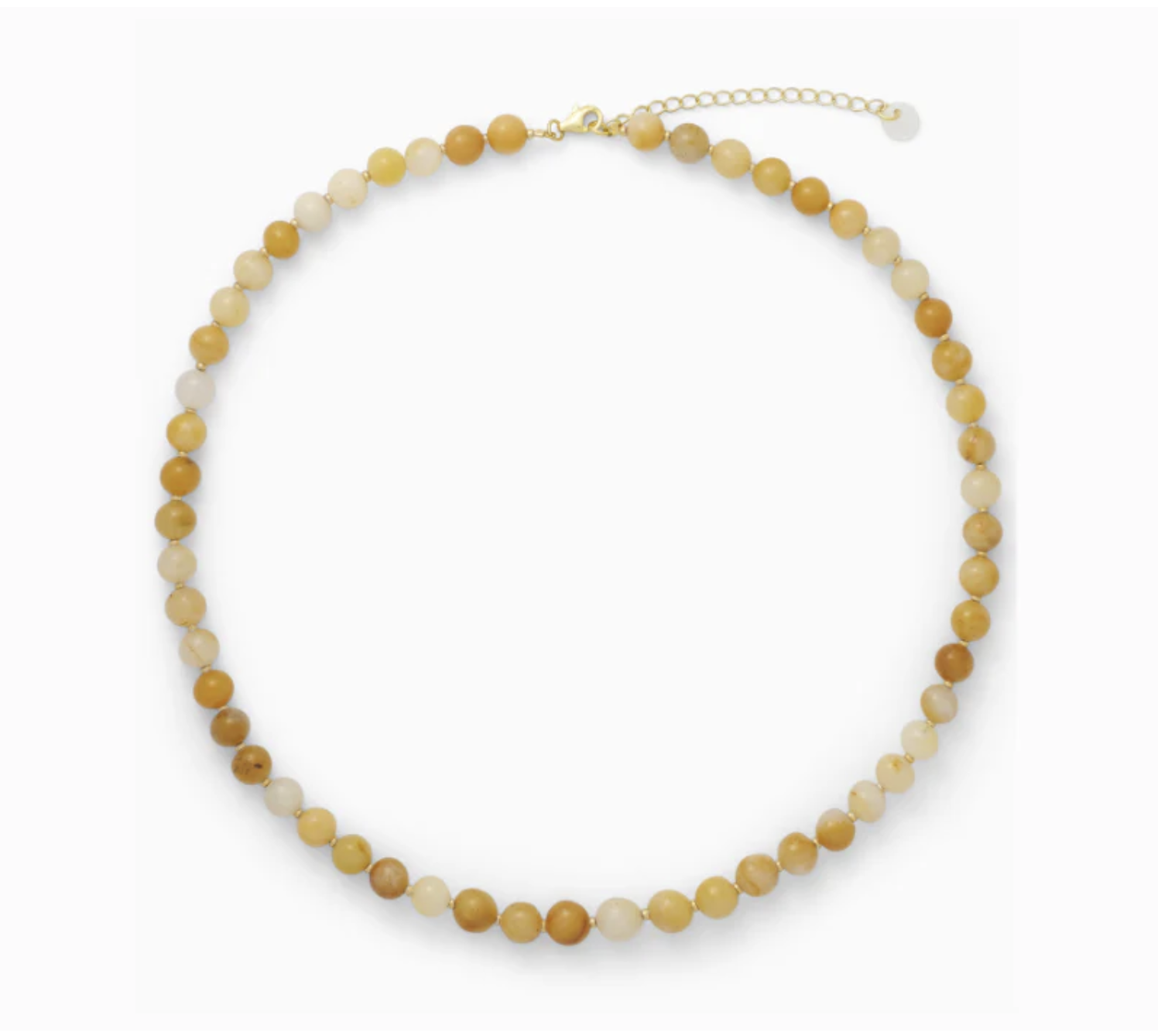 Soi - Orange Aventurine med Ferskvandsperler - Krystal halskæde