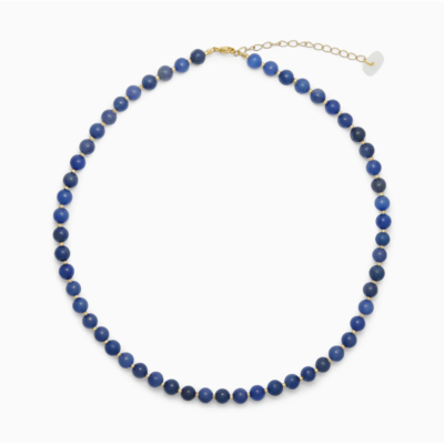 Soi - Blå Jade med Ferskvandsperler - Krystal halskæde