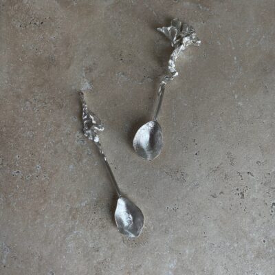 Annette Dickow - "Crumbled and folded" Sølvskeer (mellem)