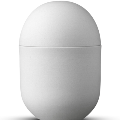 Ditte Fischer - Lågkrukke (lys grå)